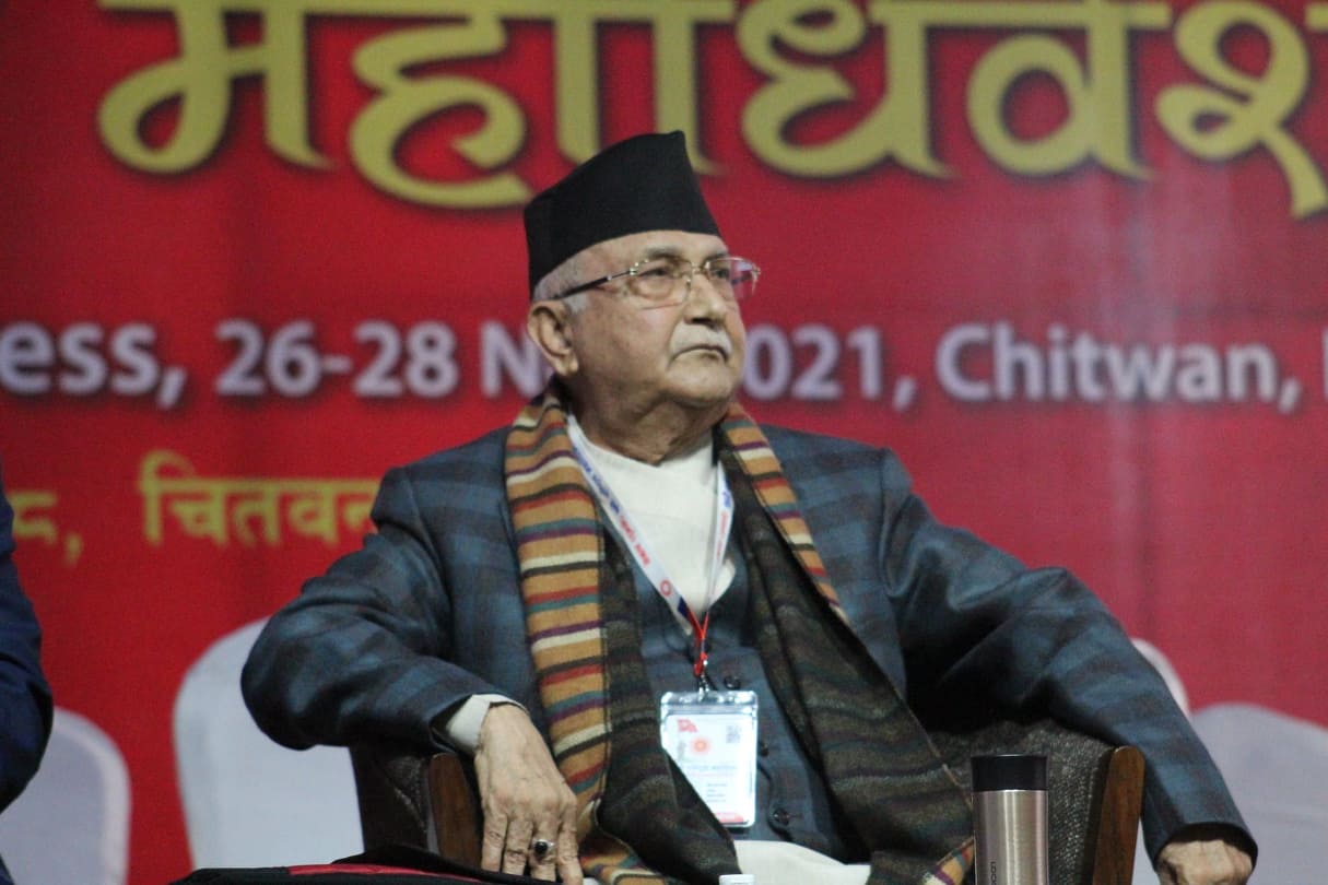 एमाले महाधिवेशन: अध्यक्षमा ओलीको फराकिलो अग्रता, भीम रावलले पाए २१३ मत (अपडेट)